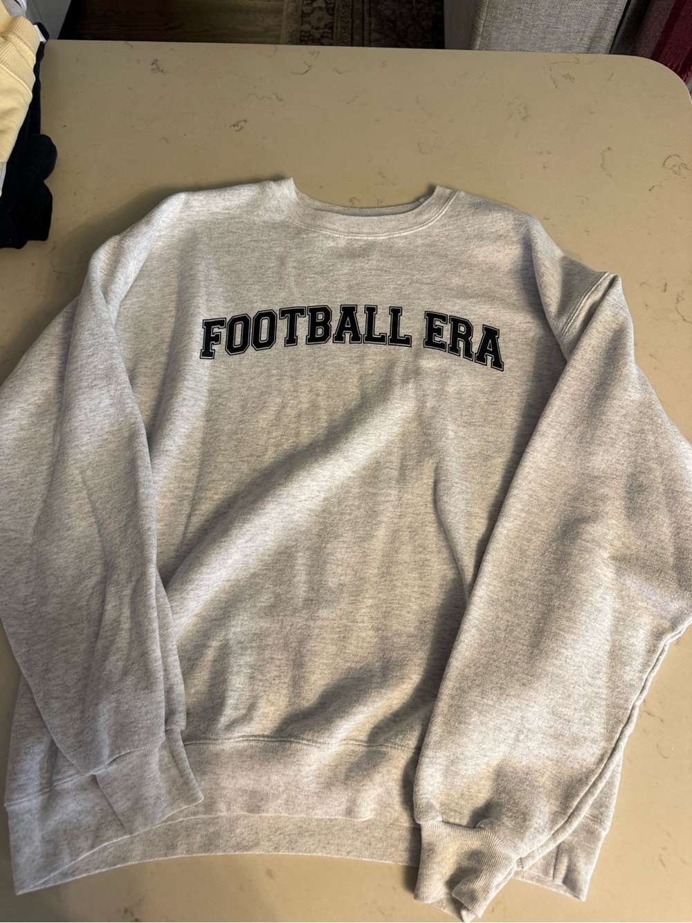 Gray 'Football Era' Crewneck Sweatshirt